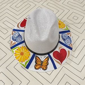 Hand Painted Mexican Fedora Hat